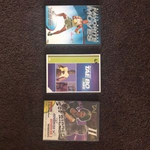 3 pcs Billy Blanks dvd workout